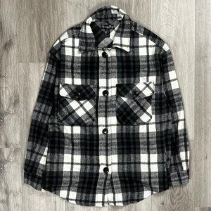 Streetwear Society Men's Plaid Flannel Medium Jacket